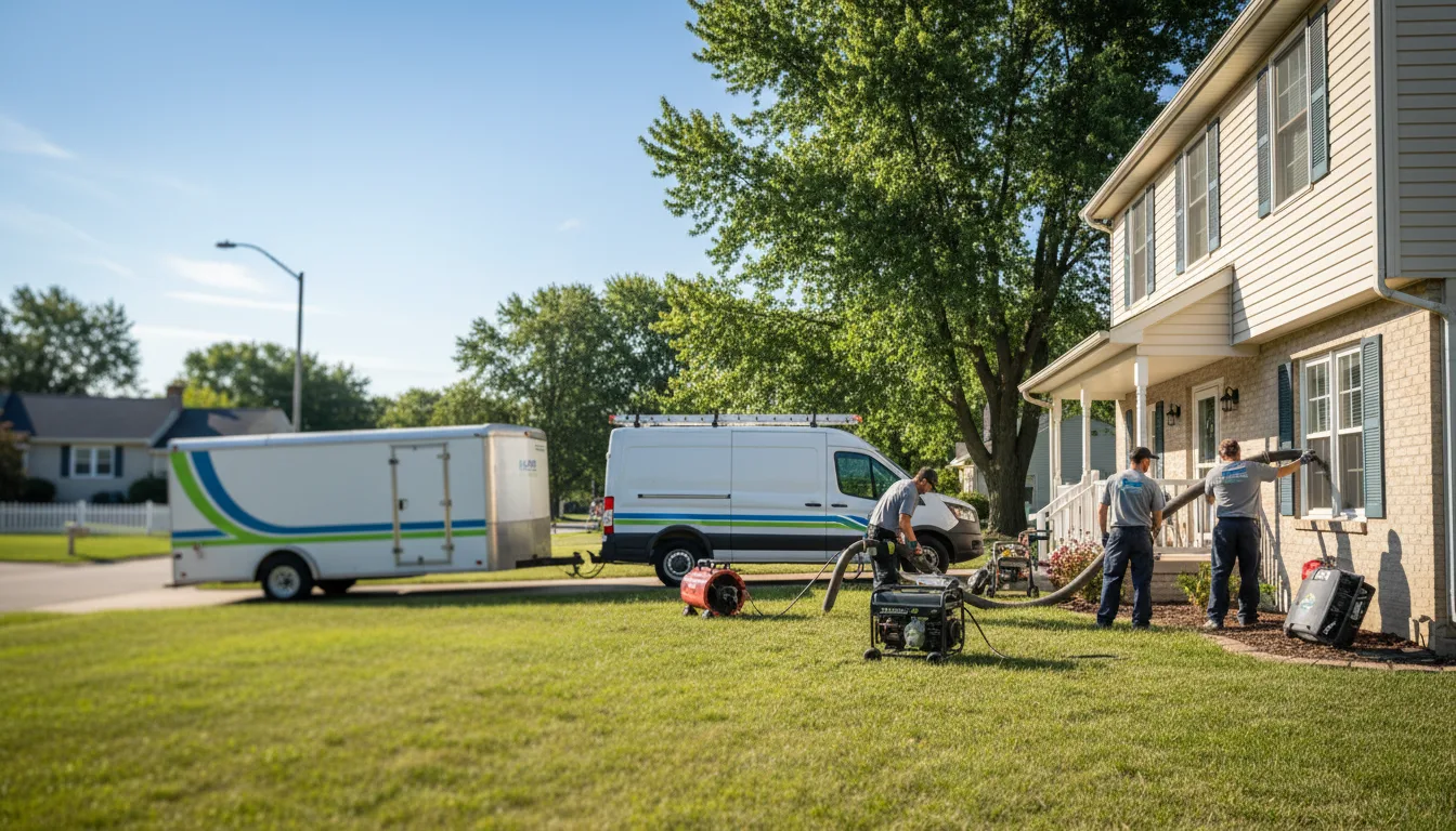 Flooded Basement Restoration And Cleanup With Repair in Peru, IA near me